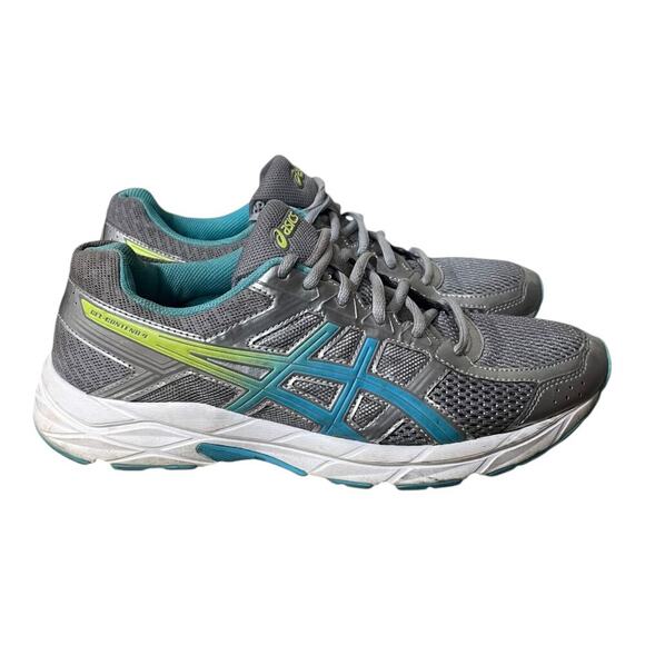 ASIC Gel Contend 4 Womens Running Sneakers Size 8.5 Silver - Picture 1 of 7